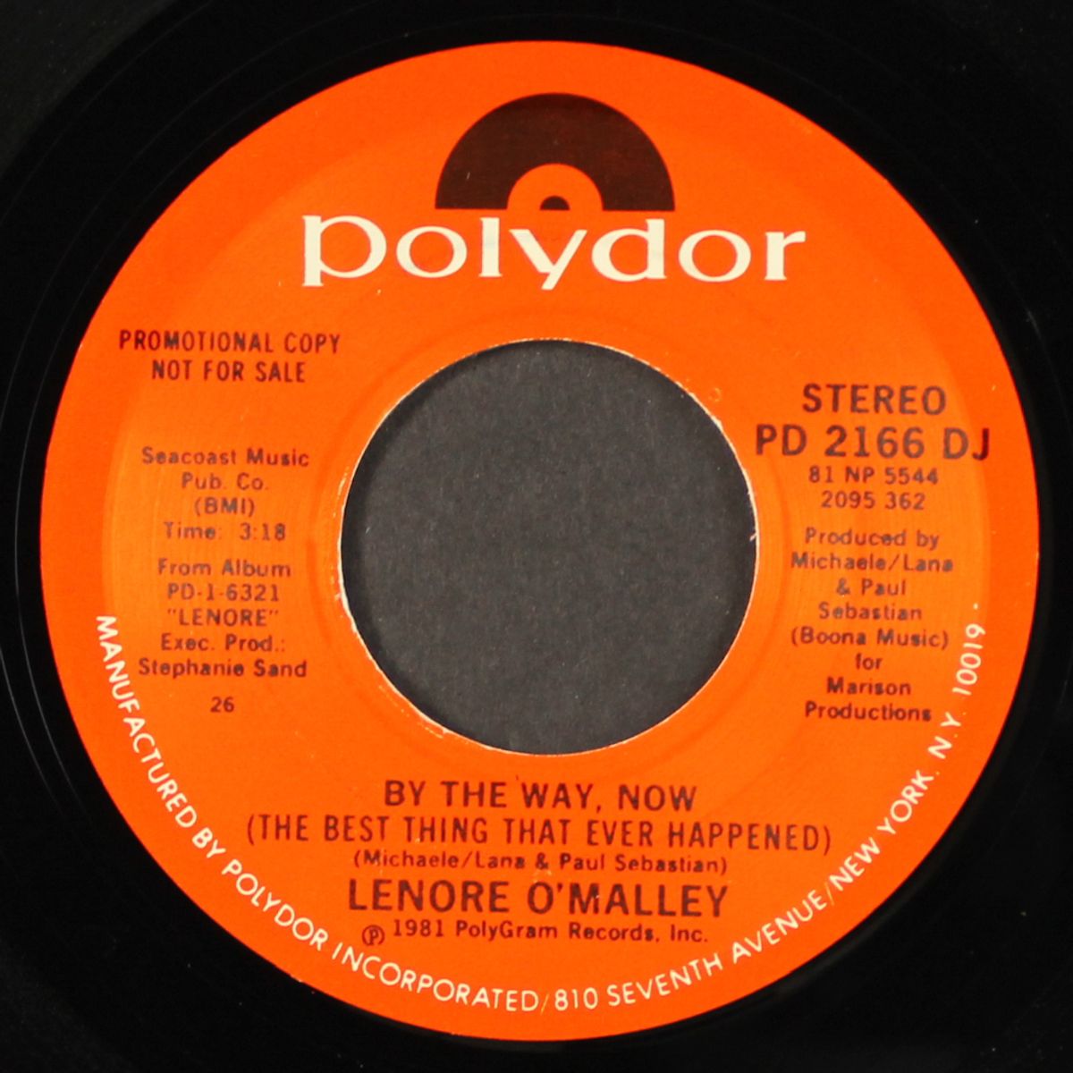 by the way, now / same by LENORE O'MALLEY