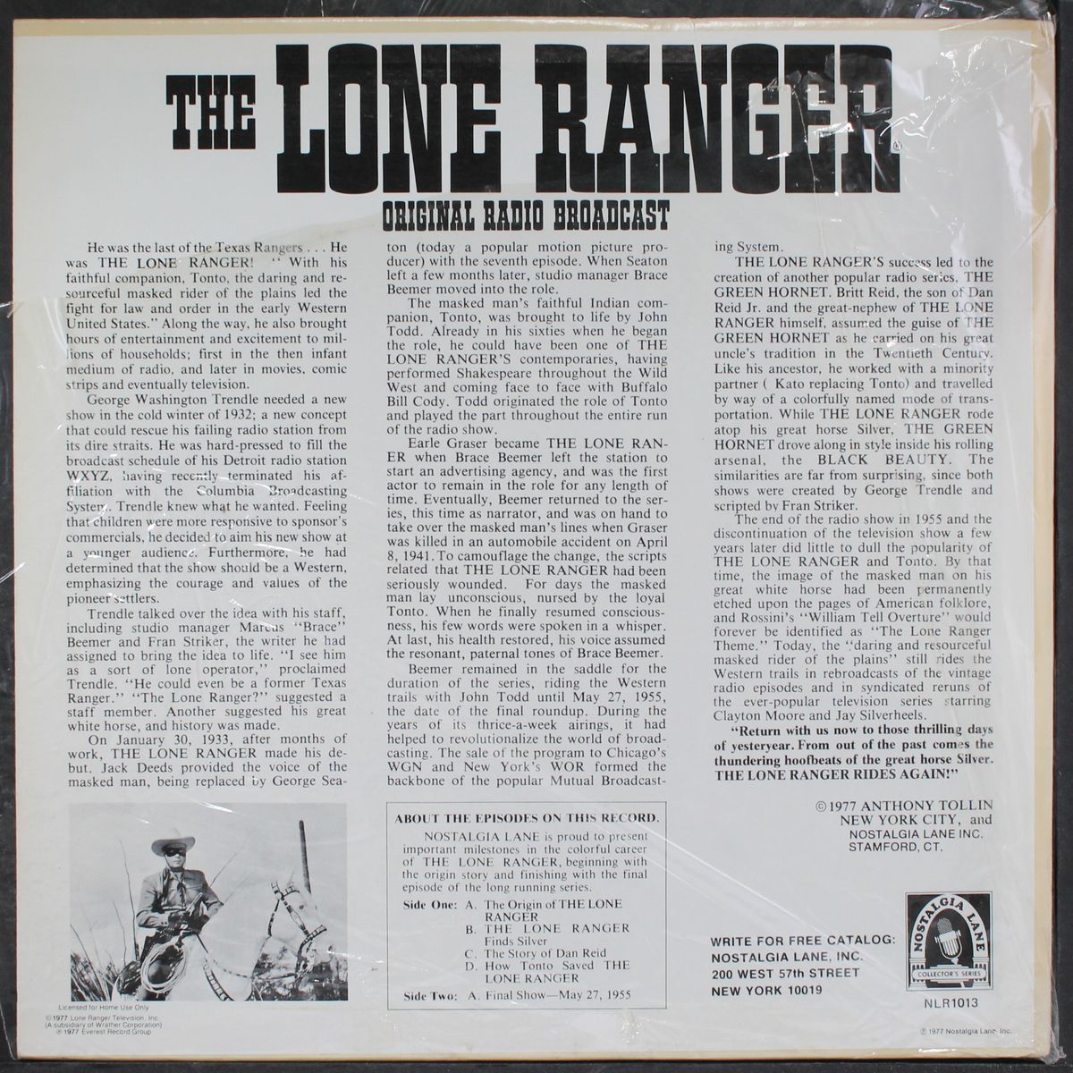 the lone ranger by ORIGINAL RADIO BROADCAST