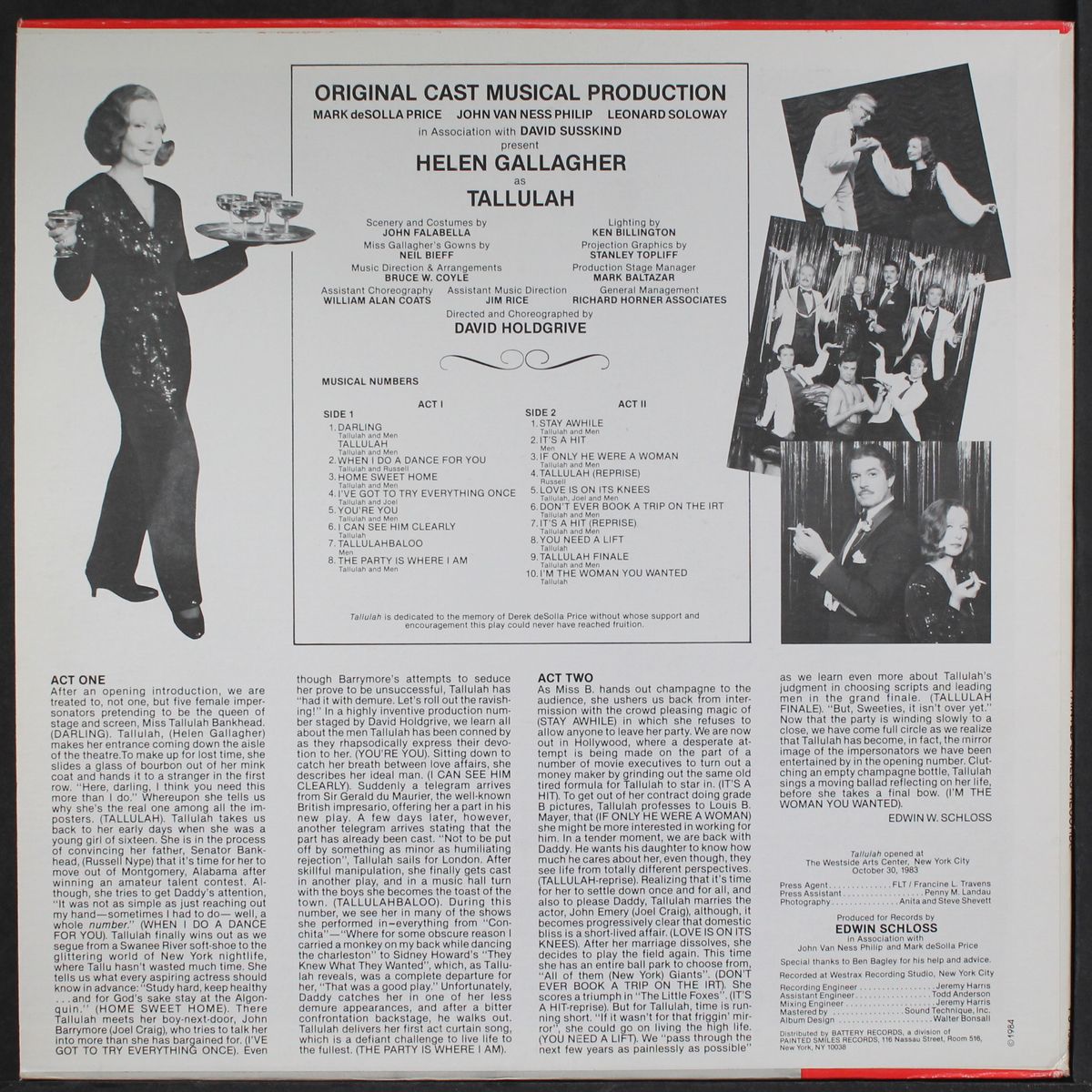 tallulah by ORIGINAL CAST