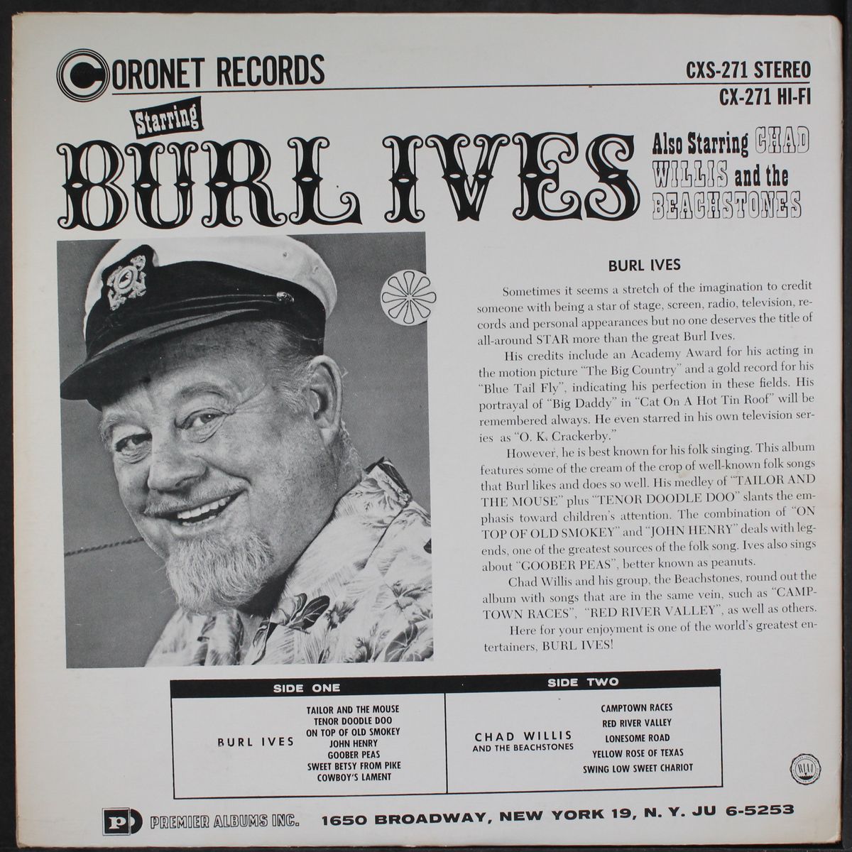 sings by BURL IVES