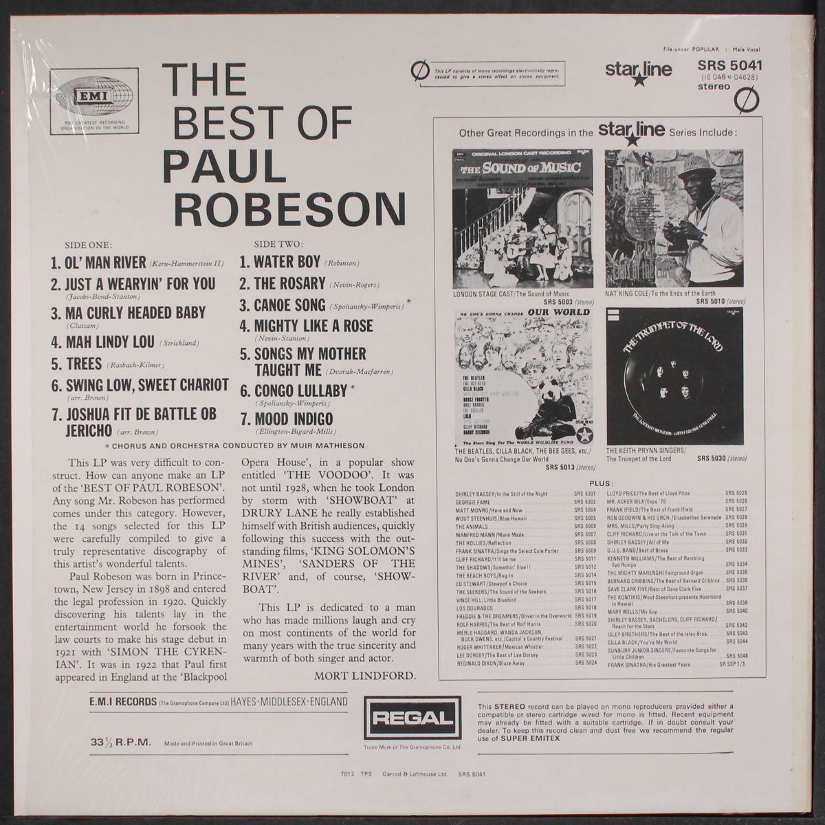 best of by PAUL ROBESON