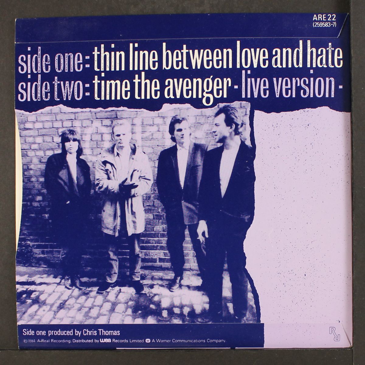 thin line between love and hate by PRETENDERS