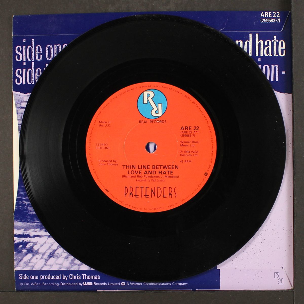 thin line between love and hate by PRETENDERS