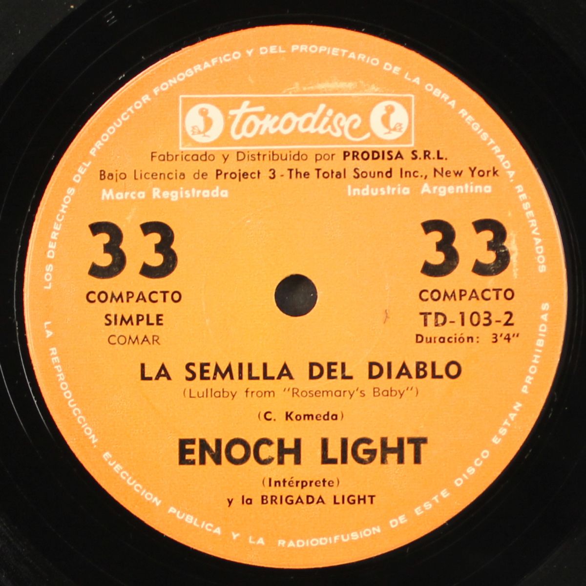lullaby from rosemary's baby by ENOCH LIGHT