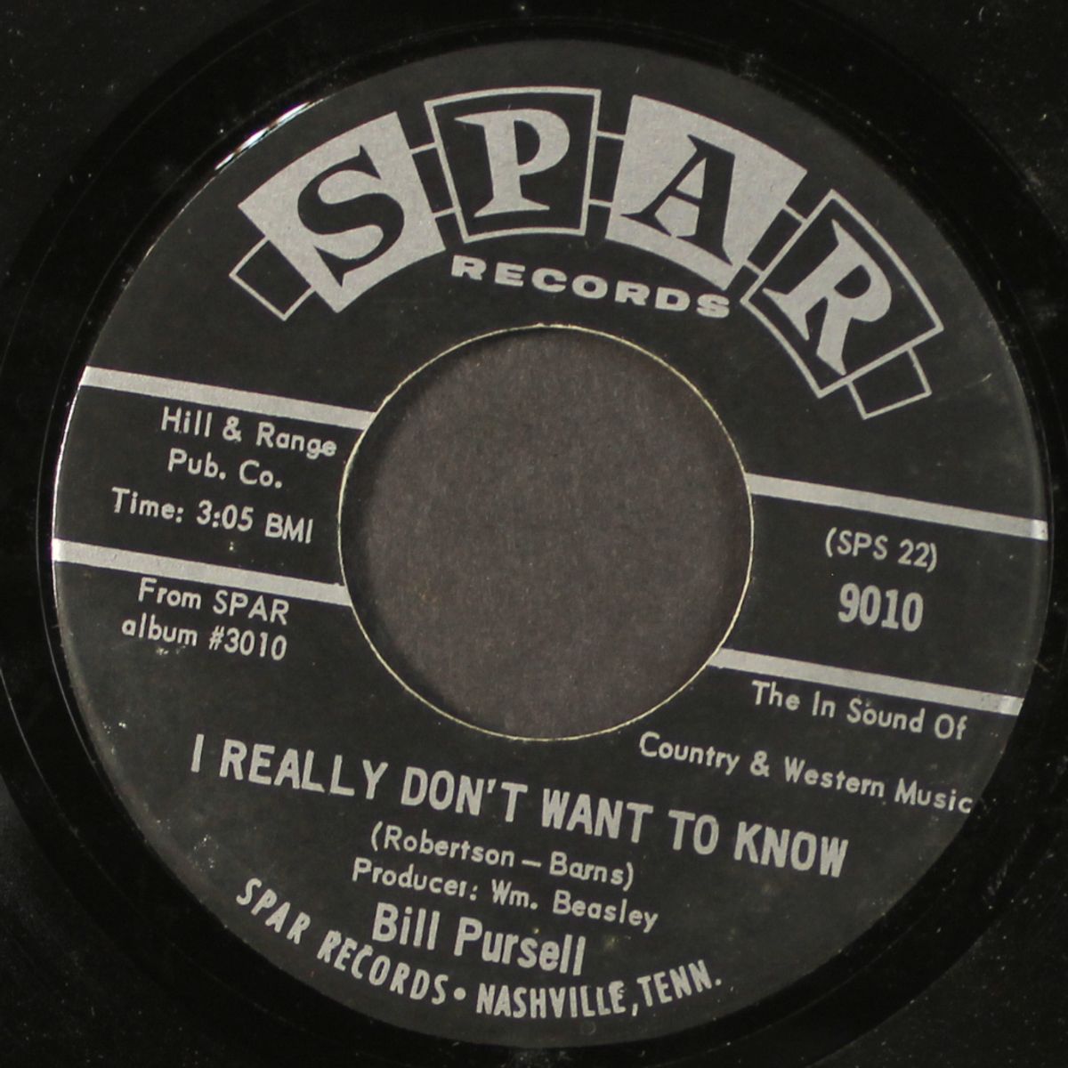 faded love / i really don't want to know by BILL PURSELL