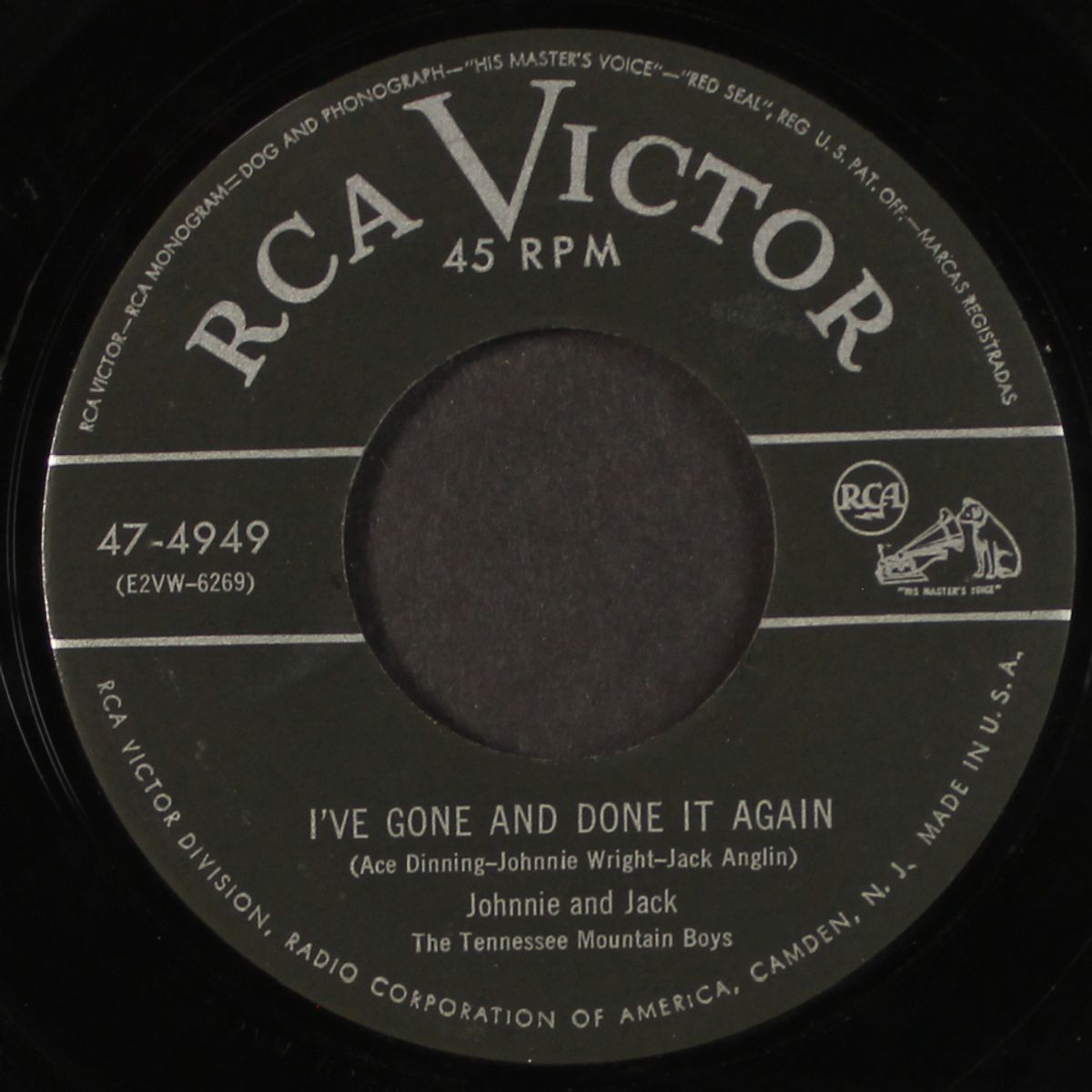 two timing blues / i've gone and done it again by JOHNNIE & JACK