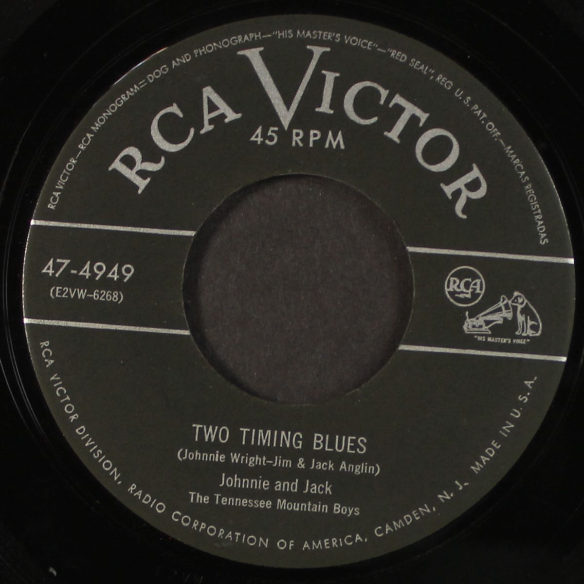 two timing blues / i've gone and done it again by JOHNNIE & JACK