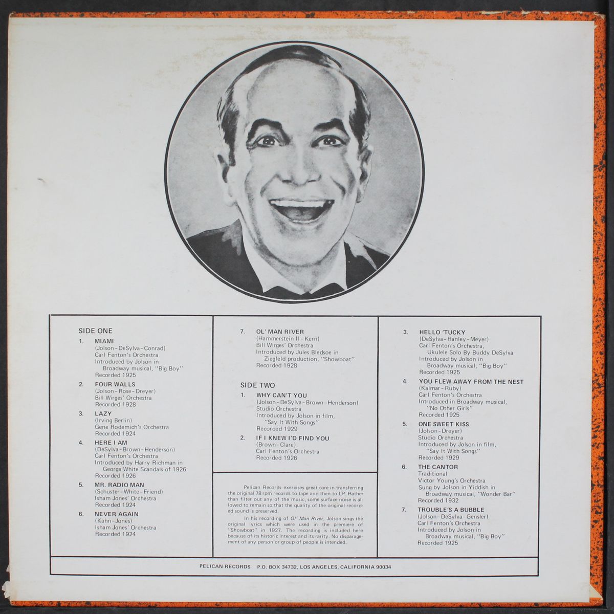 the vintage al jolson by AL JOLSON