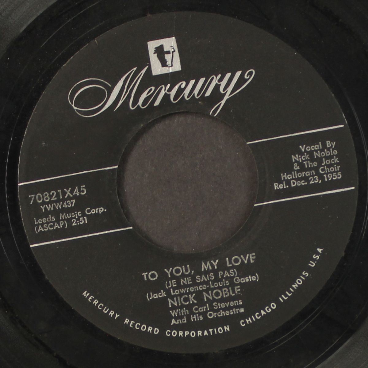 to you my love / you are my only love by NICK NOBLE