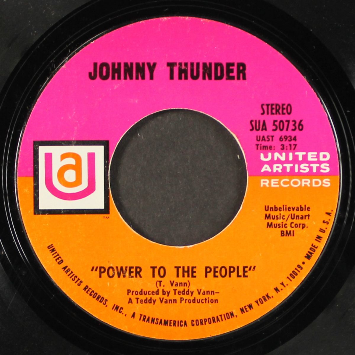 power to the people / love trip by JOHNNY THUNDER