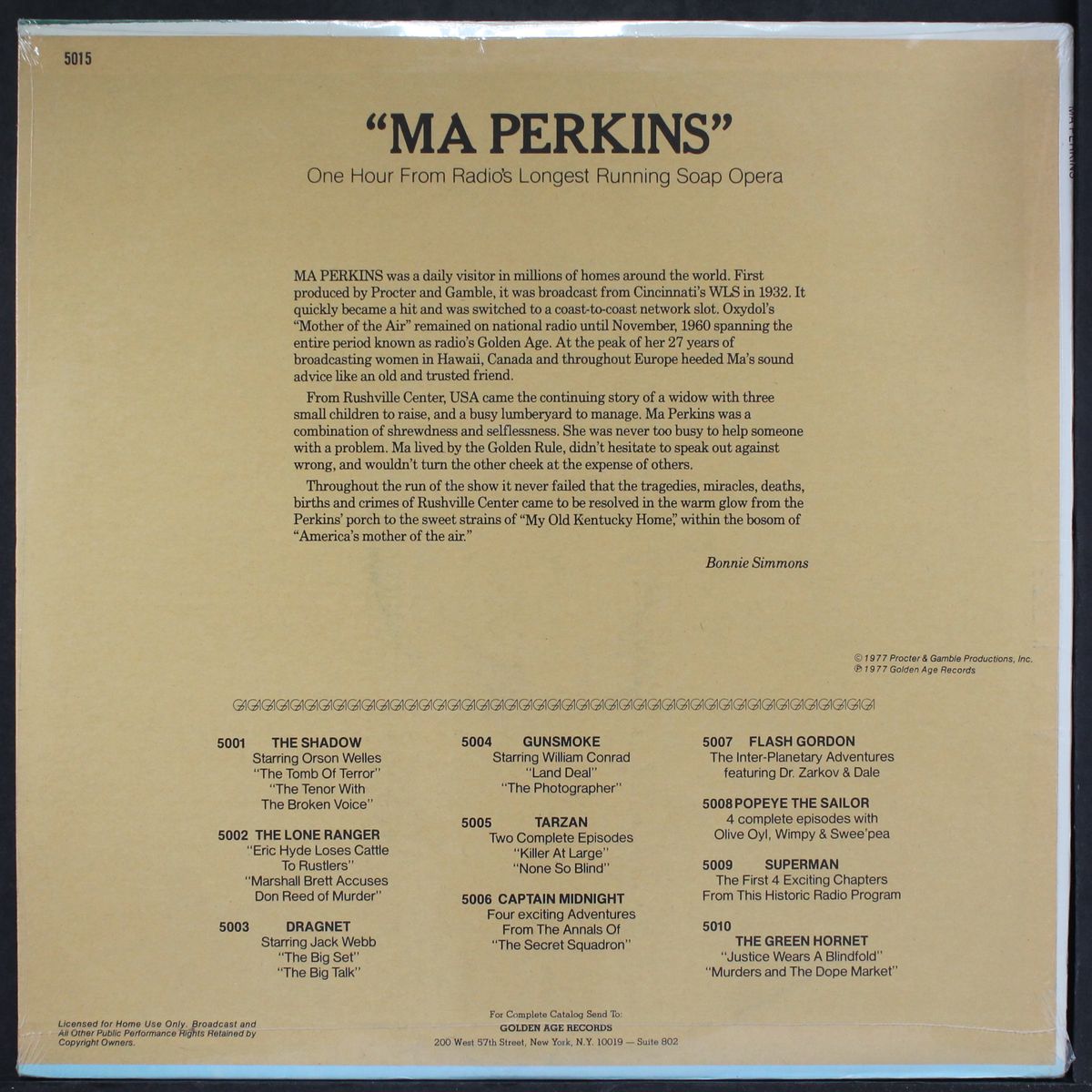 ma perkins by ORIGINAL RADIO BROADCAST