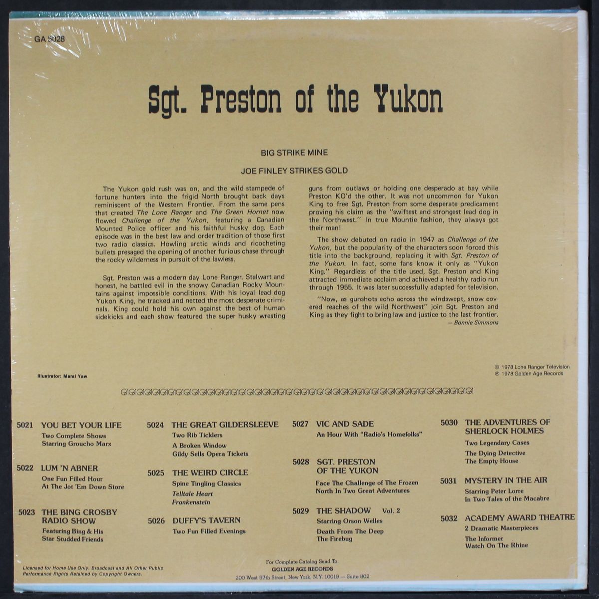 sgt. preston of the yukon by ORIGINAL RADIO BROADCAST