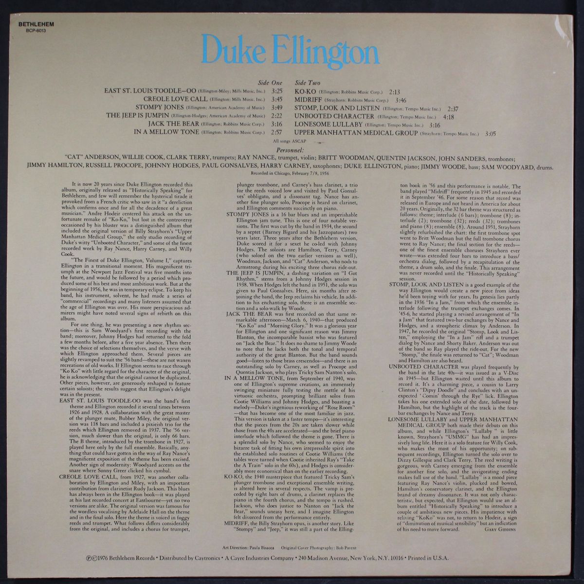 the bethlehem years vol. 1 by DUKE ELLINGTON