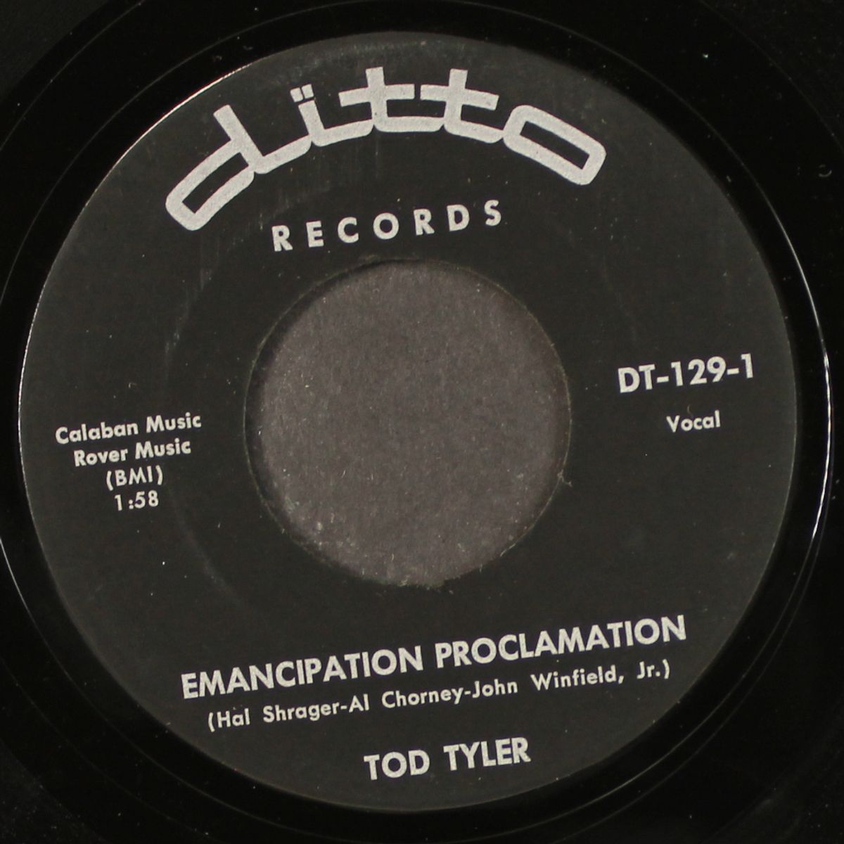 emancipation proclamation / inside a teardrop by TOD TYLER