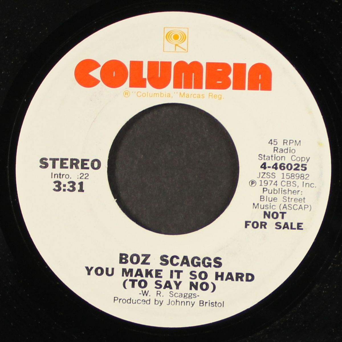 you make it so hard (to say no) / mono by BOZ SCAGGS