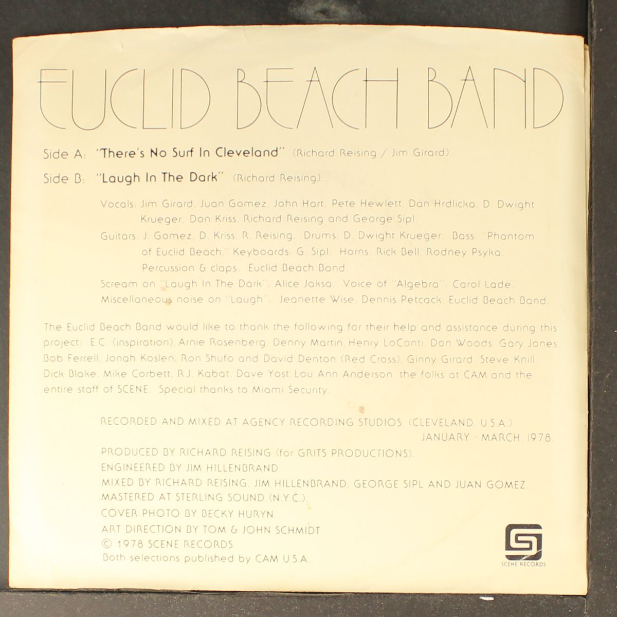 there's no surf in cleveland by EUCLID BEACH BAND