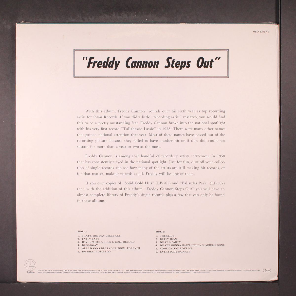 steps out by FREDDY CANNON