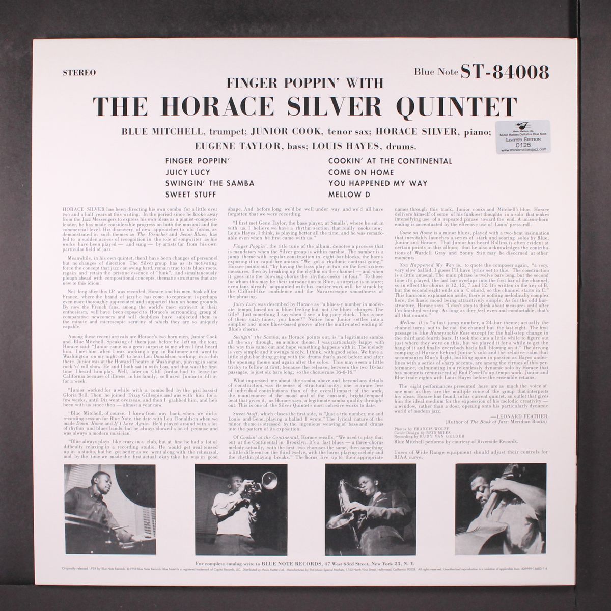 finger poppin' with by HORACE SILVER