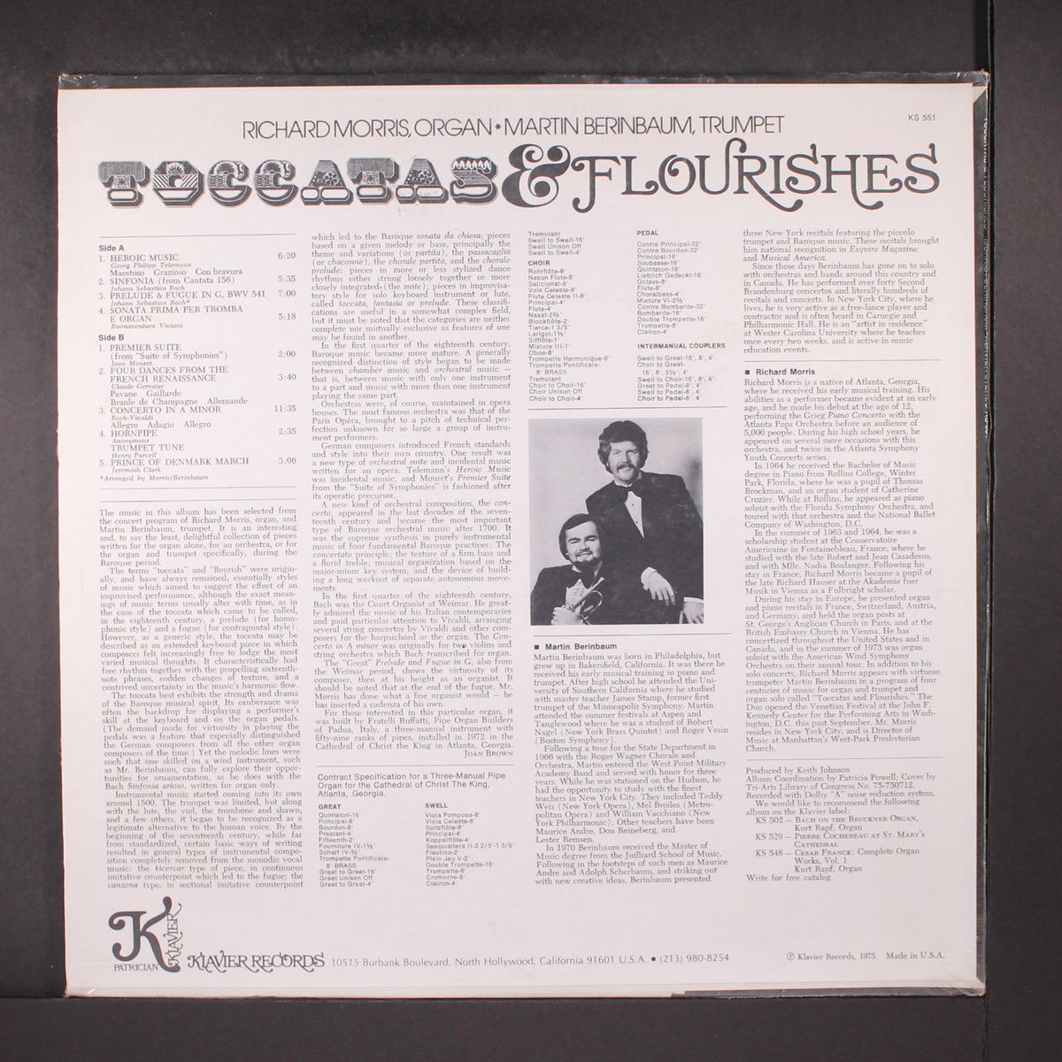 toccatas & flourishes by RICHARD MORRIS