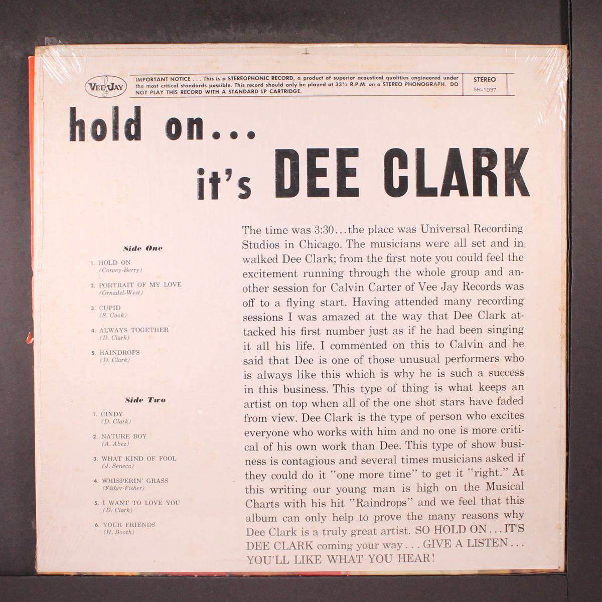 hold on...it's dee clark by DEE CLARK