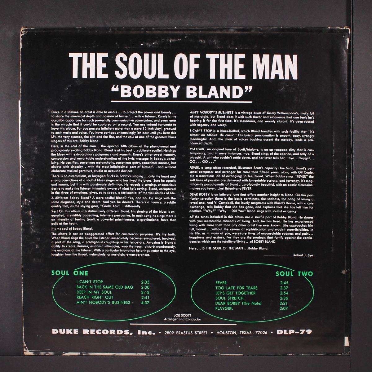 the soul of the man by BOBBY BLAND