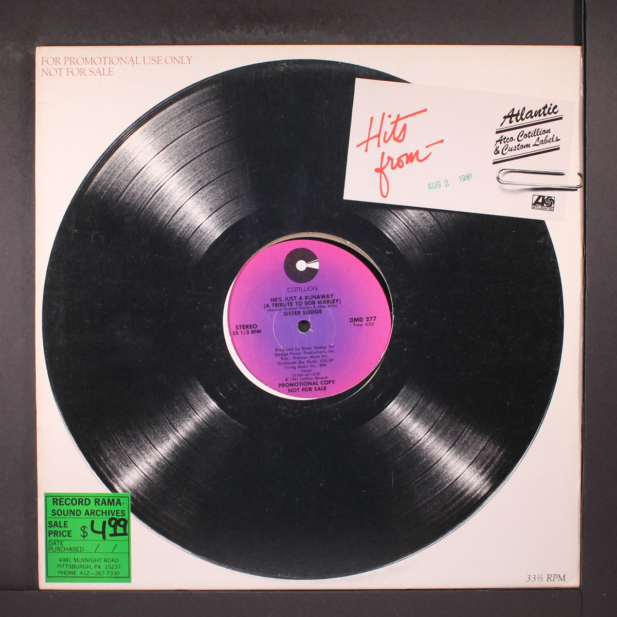 he's just a runaway / short by SISTER SLEDGE