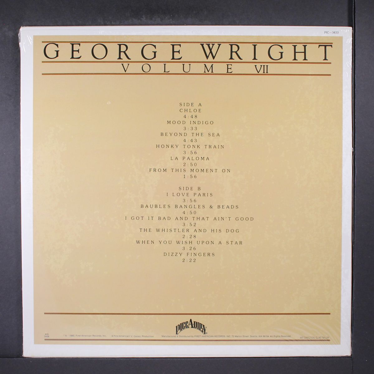 plays organ classics, vol. 7 by GEORGE WRIGHT