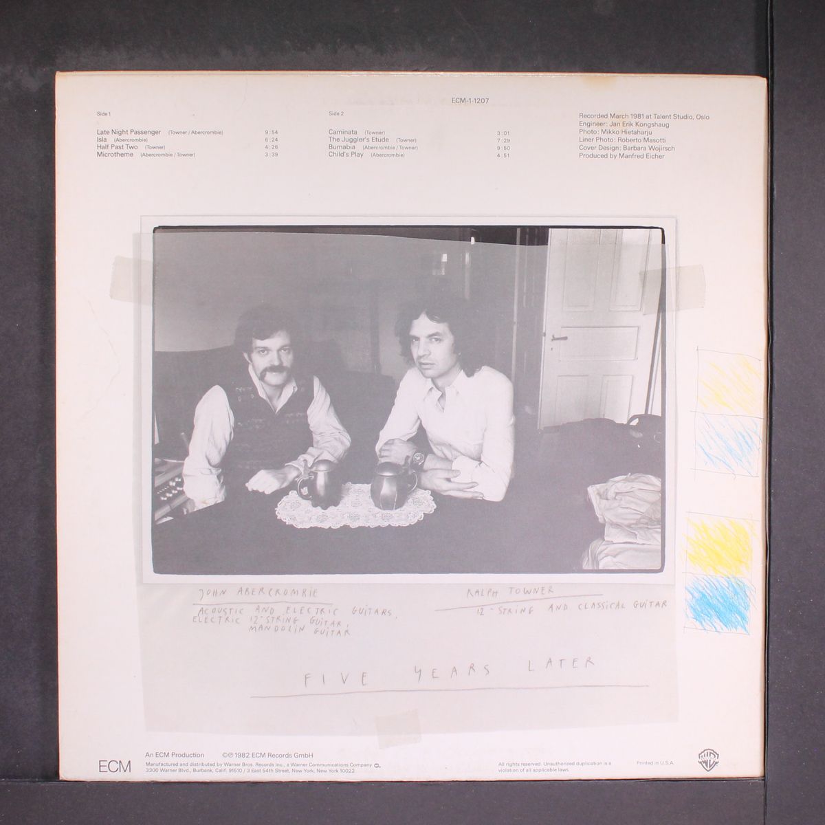 five years later by RALPH TOWNER / JOHN ABERCROMBIE