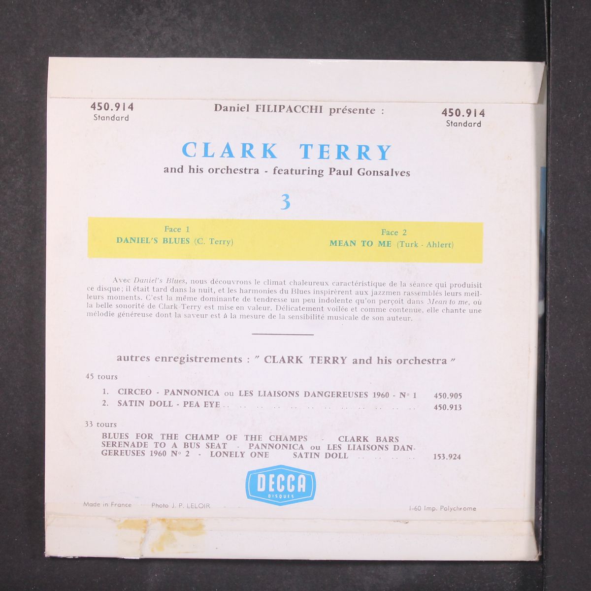 daniel's blues - mean to me by CLARK TERRY