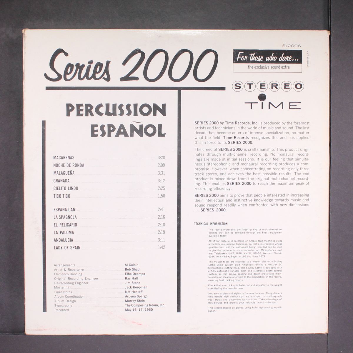 percussion espanol by AL CAIOLA