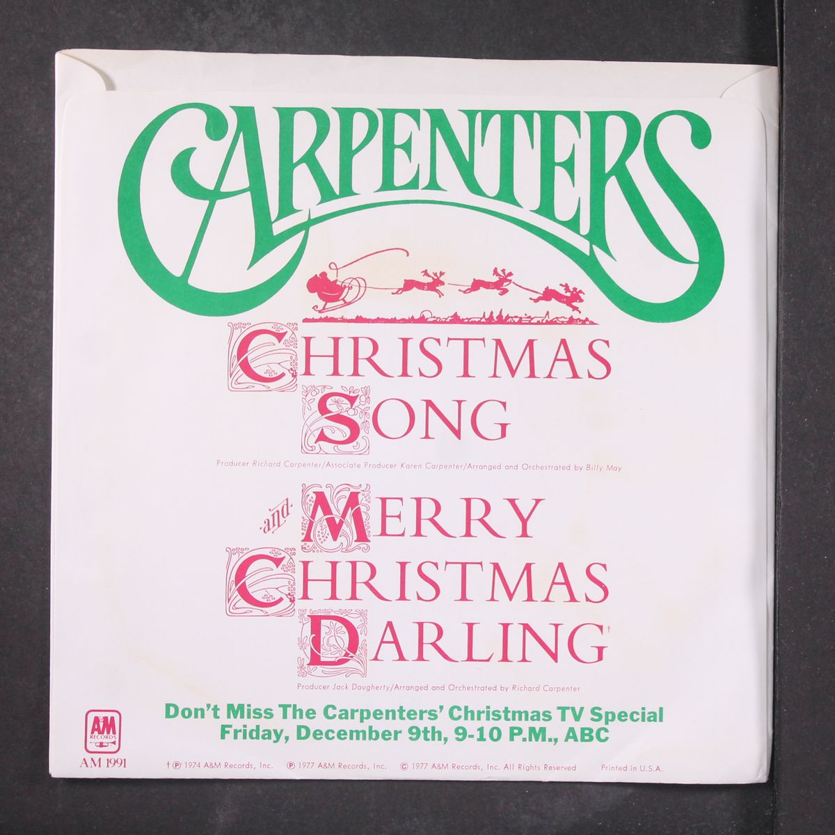 christmas song / merry christmas darling by CARPENTERS