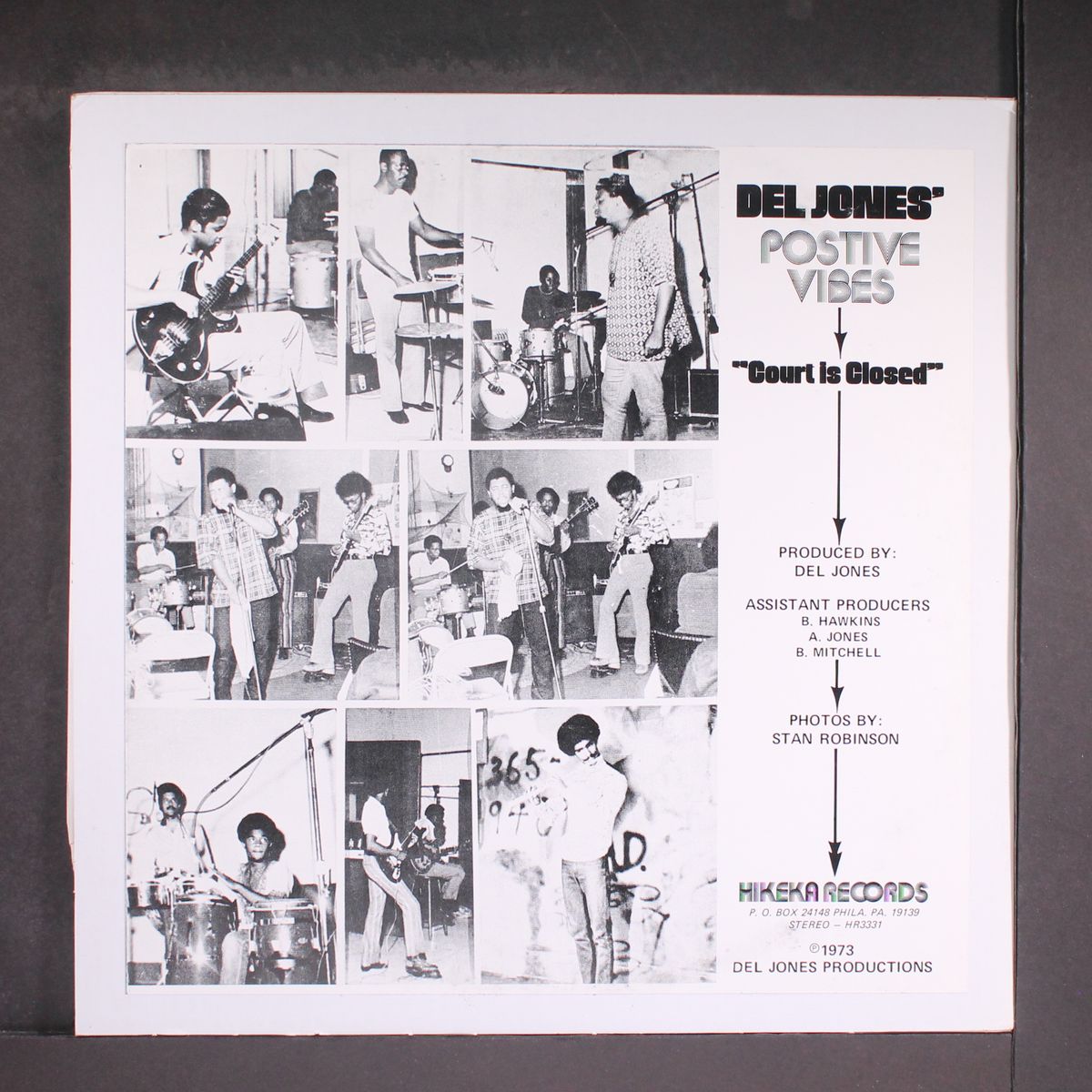 court is closed by DEL JONES' POSITIVE VIBES