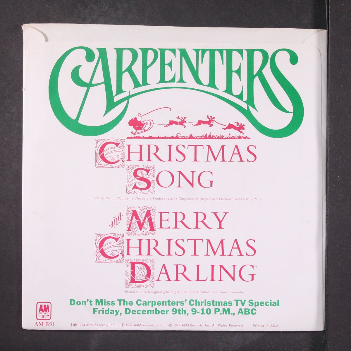 christmas song / merry christmas darling by CARPENTERS