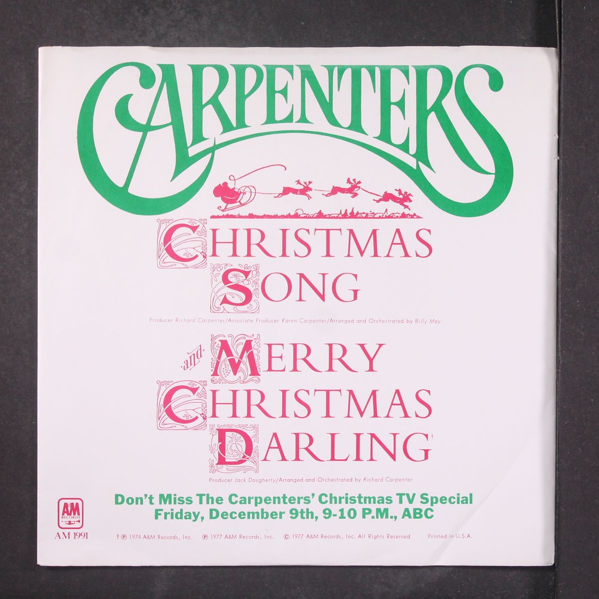 christmas song / merry christmas darling by CARPENTERS