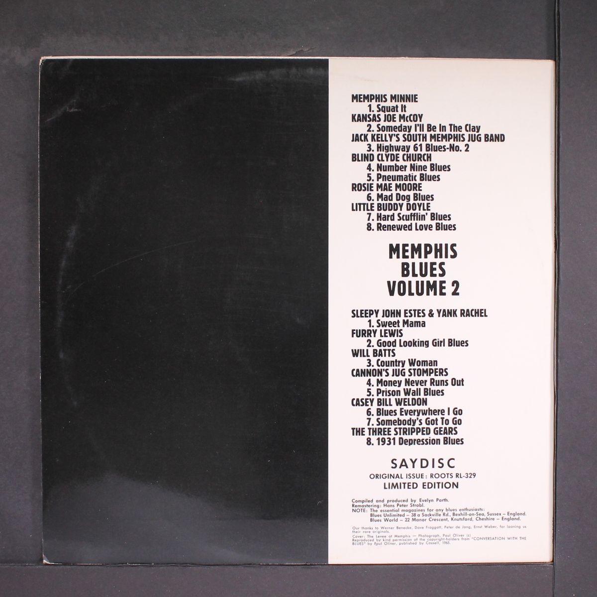 memphis blues 1927-1939 vol. 2 by VARIOUS