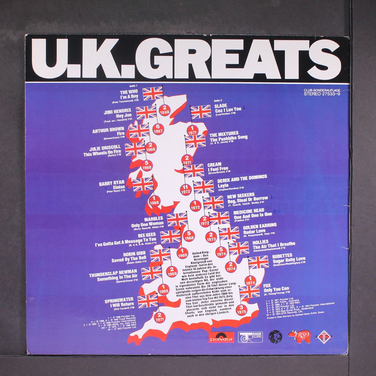 u.k. greats by VARIOUS