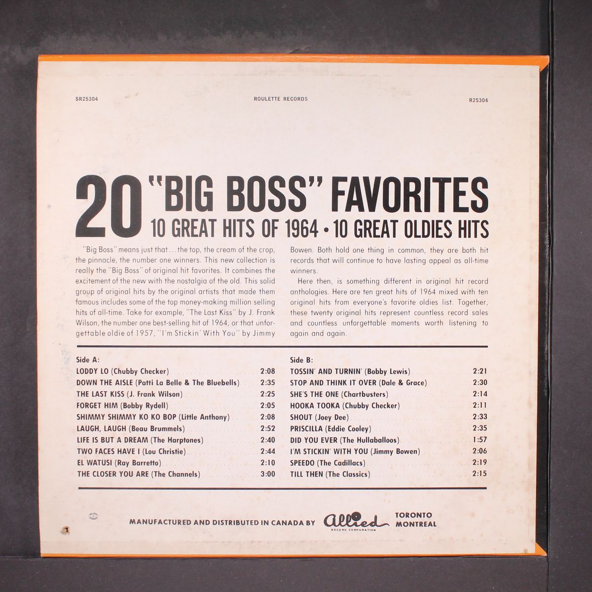 20 big boss favorites by VARIOUS