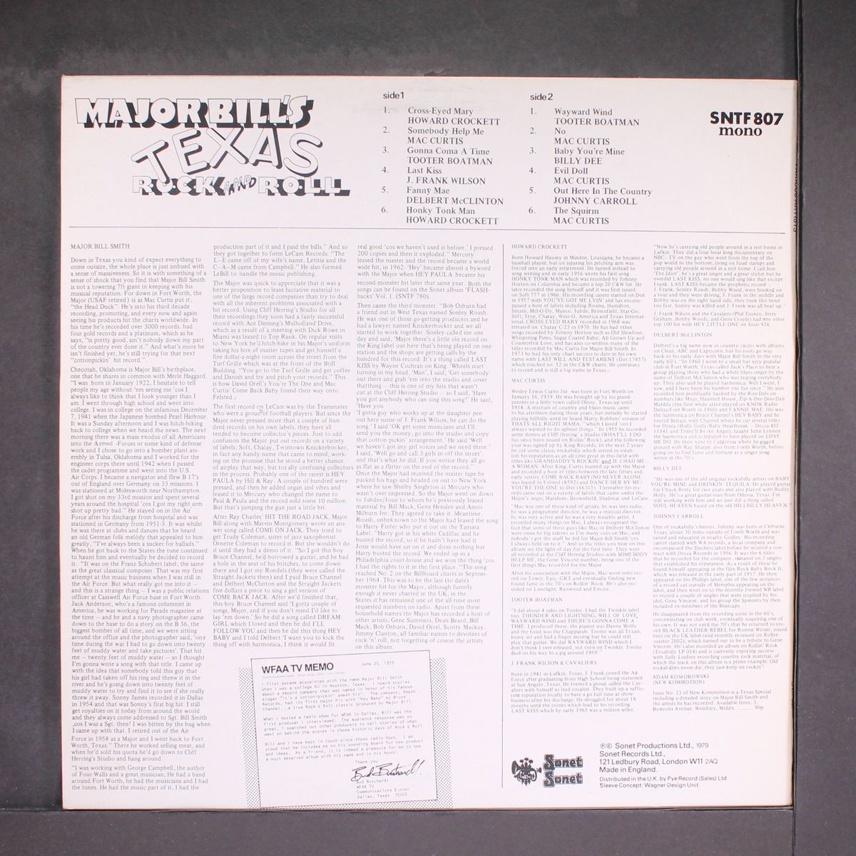 major bill's texas rock and roll by VARIOUS