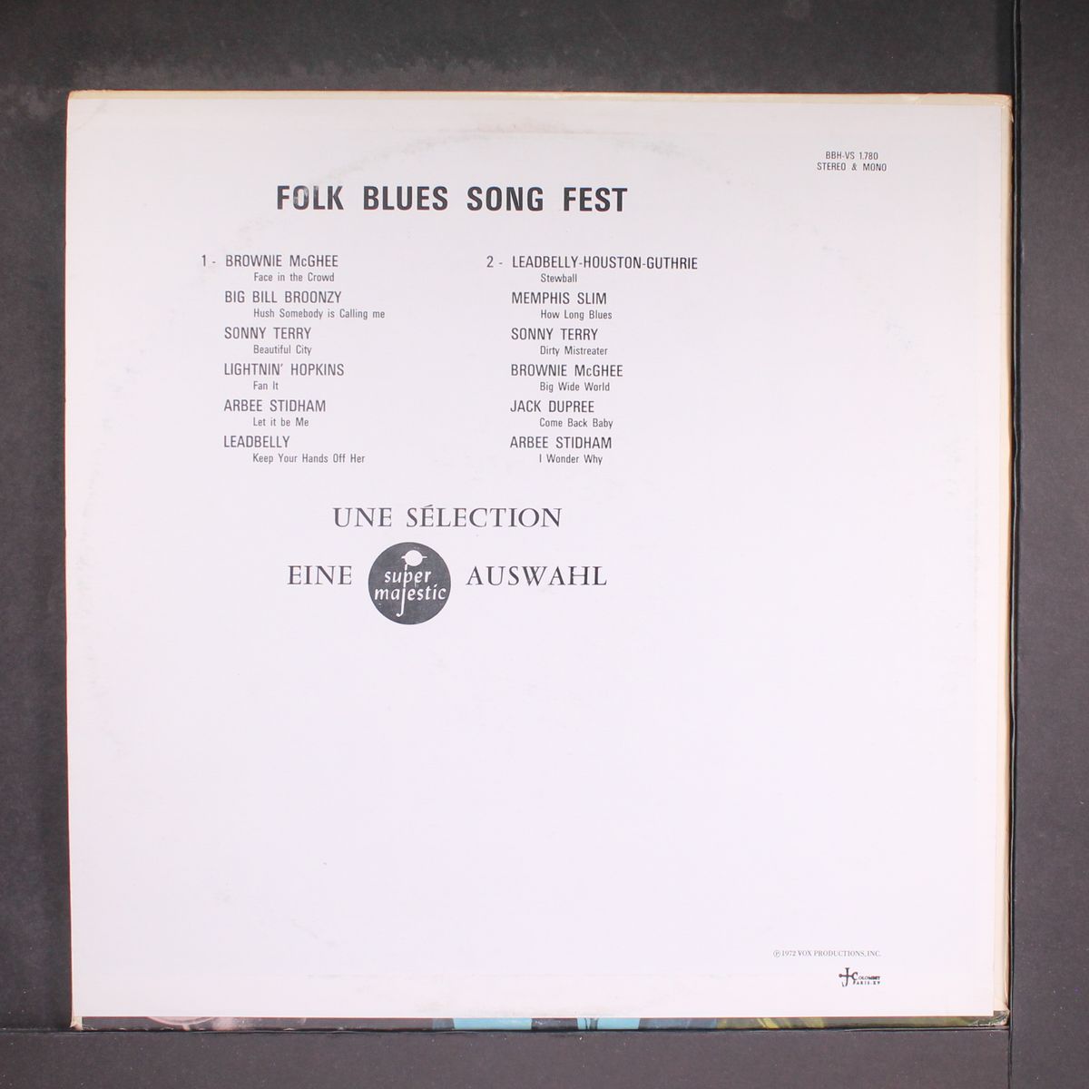 folk blues song fest by VARIOUS