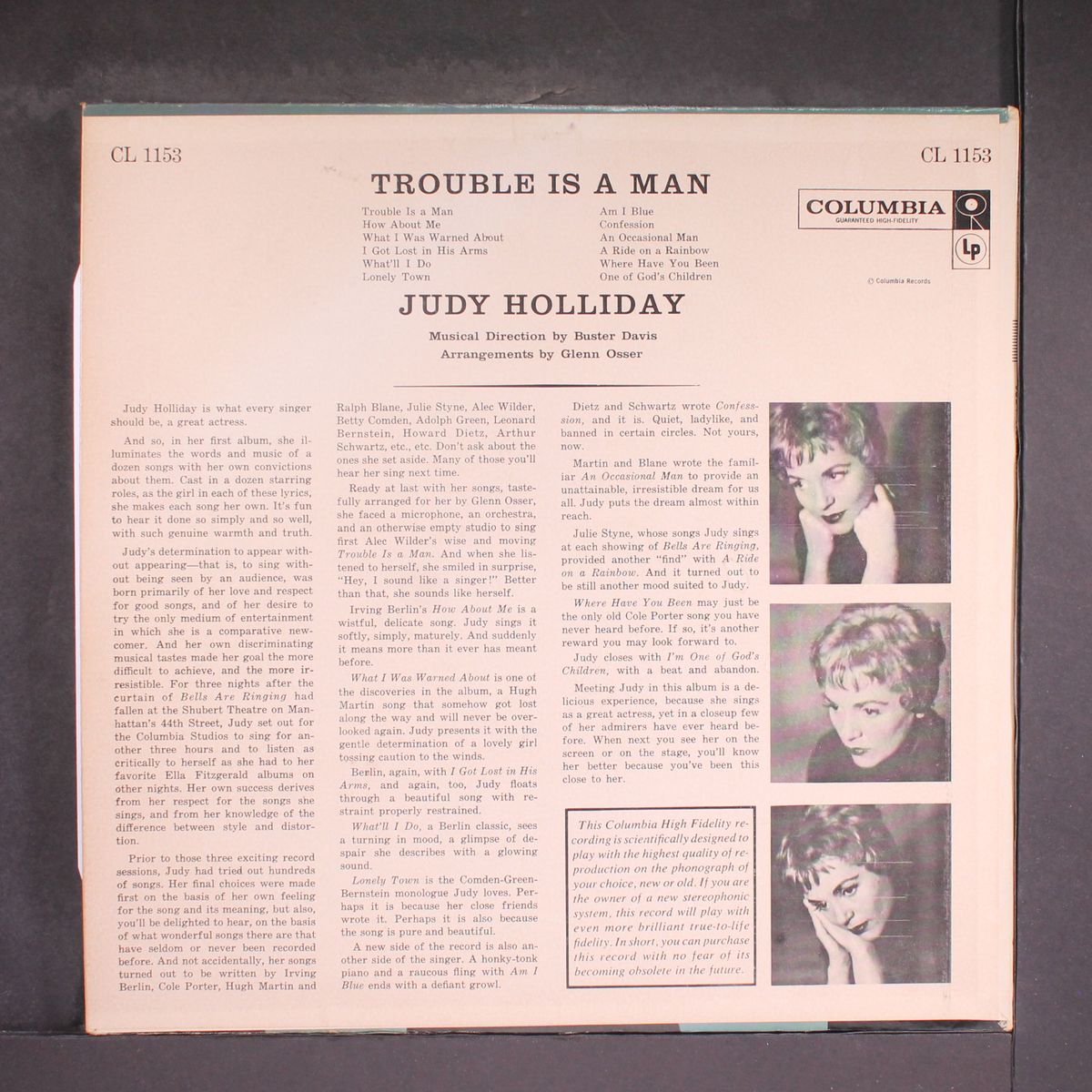 trouble is a man by JUDY HOLLIDAY