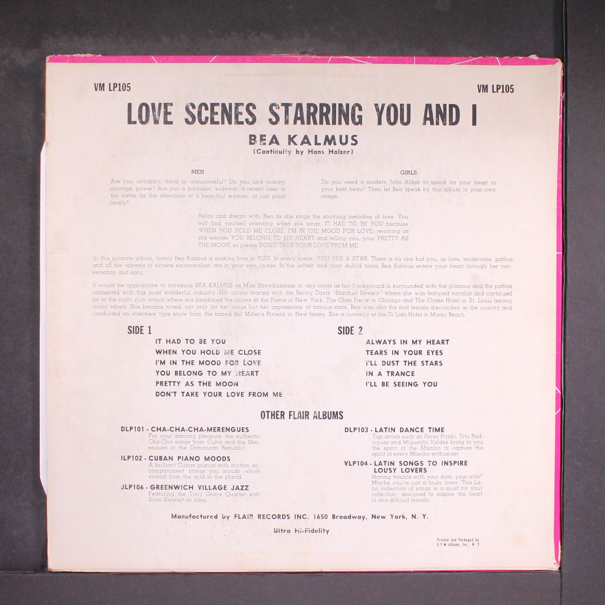 love scenes starring you and i by BEA KALMUS