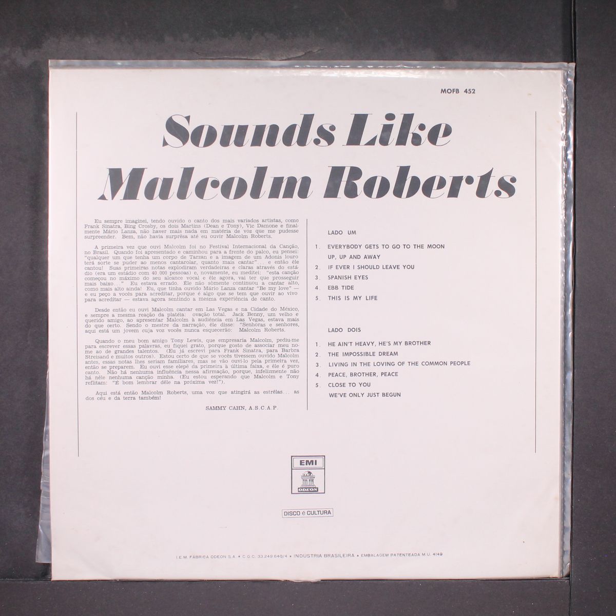 sounds like malcolm roberts by MALCOLM ROBERTS