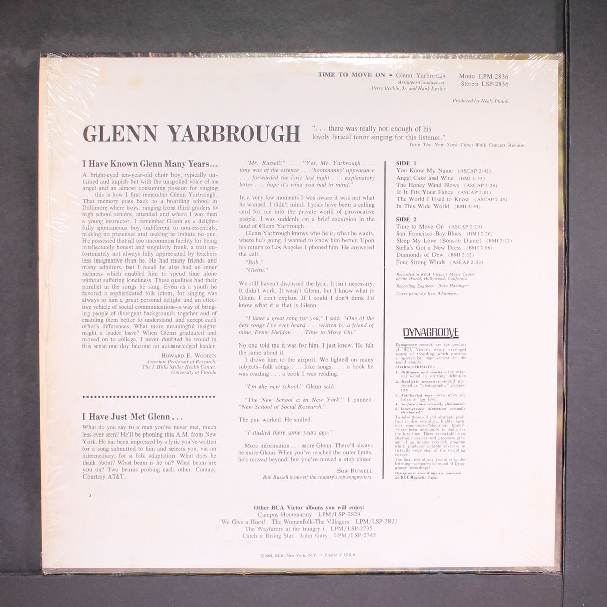 time to move on by GLENN YARBROUGH