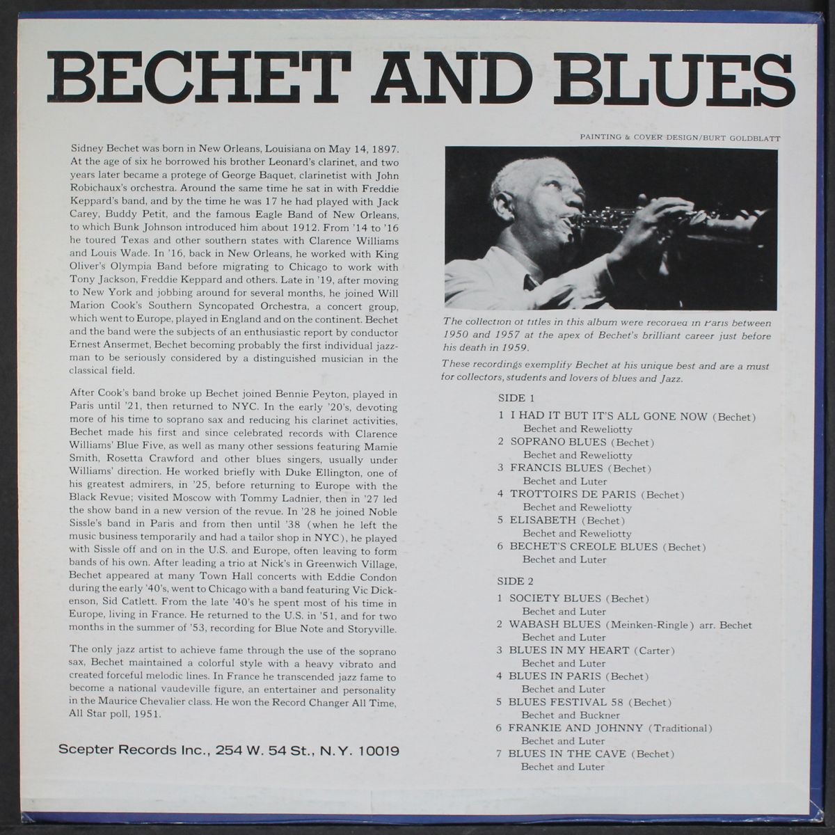 bechet and blues by SIDNEY BECHET