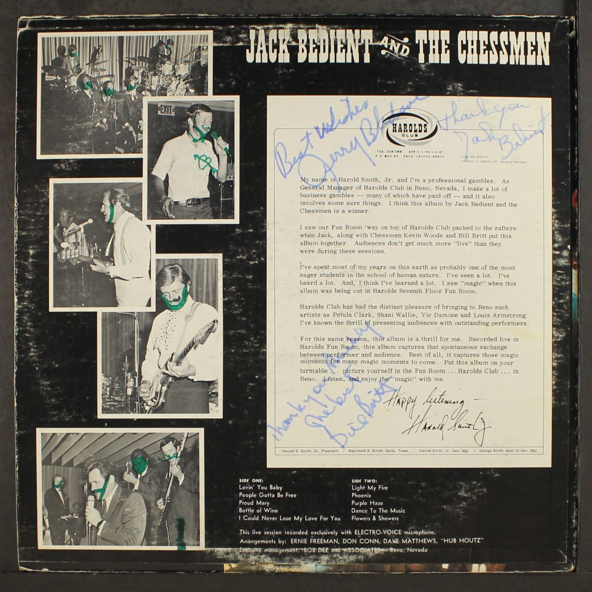 in concert by JACK BEDIENT & CHESSMEN