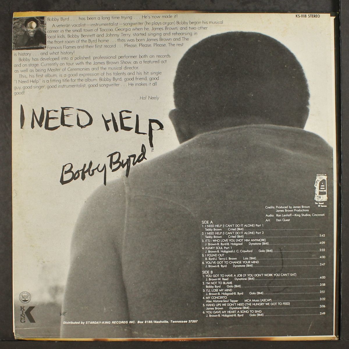 i need help by BOBBY BYRD