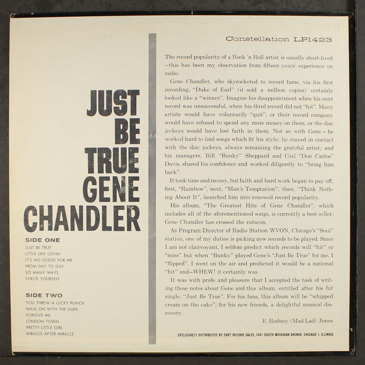 just be true by GENE CHANDLER