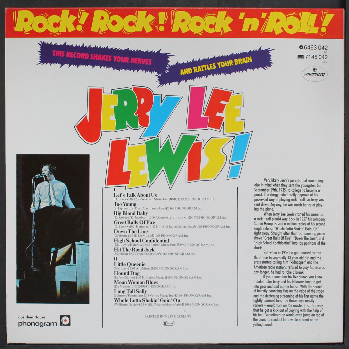 rock! rock! rock 'n' roll! by JERRY LEE LEWIS