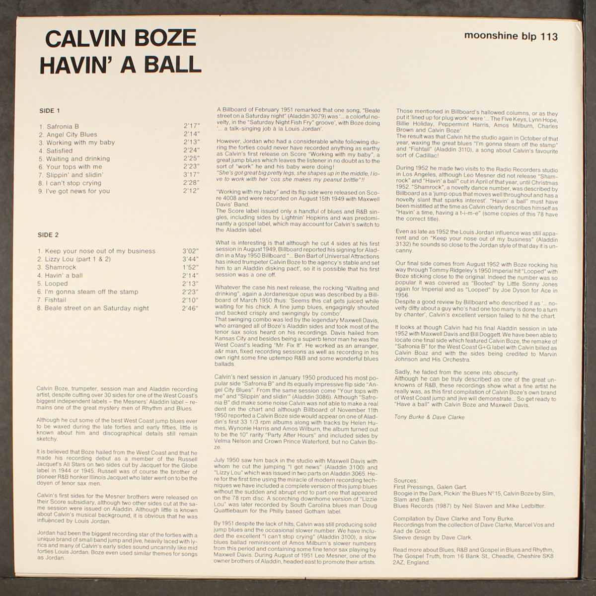 havin' a ball by CALVIN BOZE
