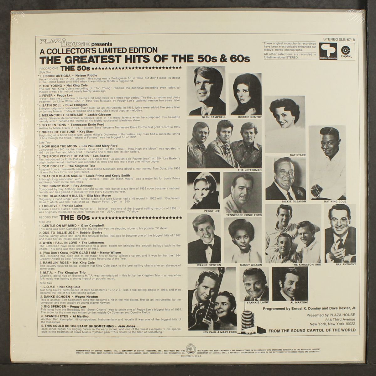 the greatest hits of the 50's 60's by VARIOUS